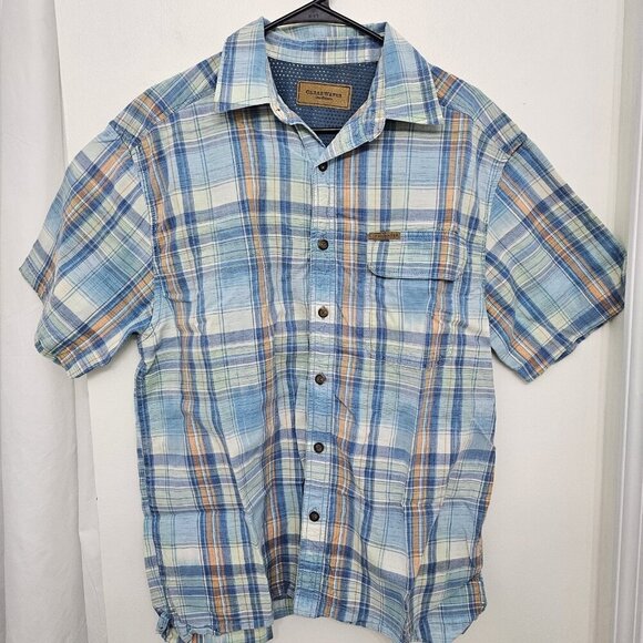 Clear Water Outfitters 100% Cotton XL Short Sleeve Button Front Casual Shirt - Picture 1 of 9